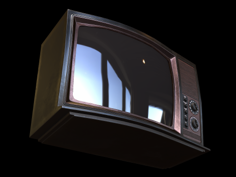Television PBR 01 3D Модель
