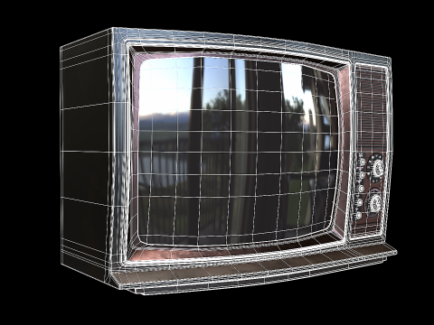 Television PBR 01 3D Модель