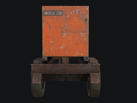 Mobile Diesel Generator 01 3D Model