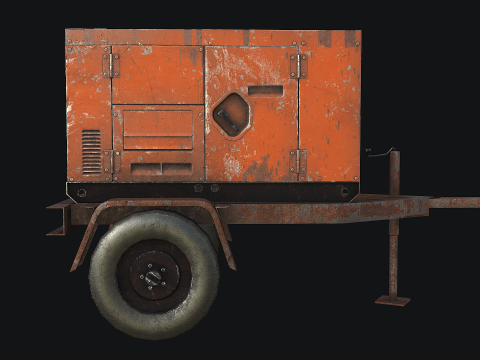 Mobile Diesel Generator 01 3Dモデル
