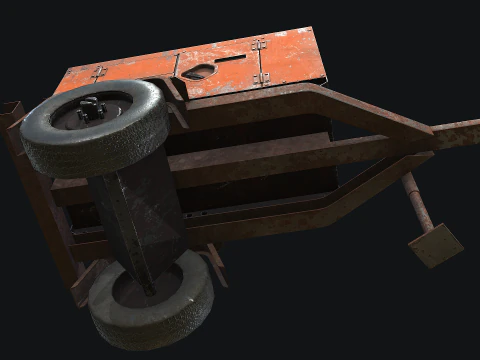 Mobile Diesel Generator 01 3D Model