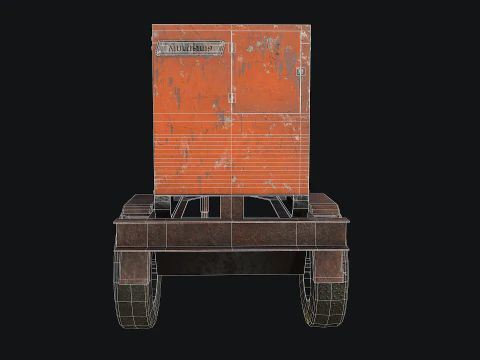 Mobile Diesel Generator 01 3D Model
