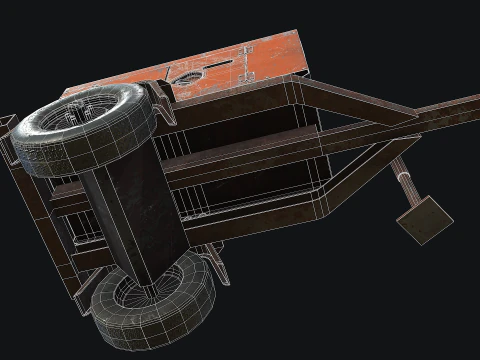 Mobile Diesel Generator 01 3D Model