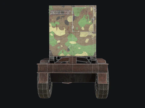 Mobile Diesel Generator 02 3D Model
