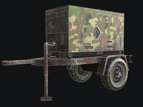 Mobile Diesel Generator 02 3D Model