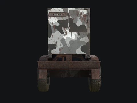 Mobile Diesel Generator 03 3D Model