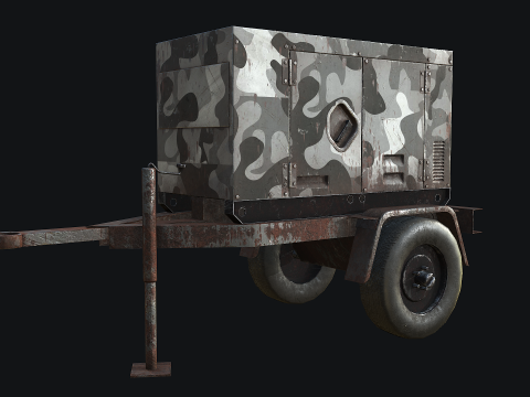 Mobile Diesel Generator 03 3Dモデル