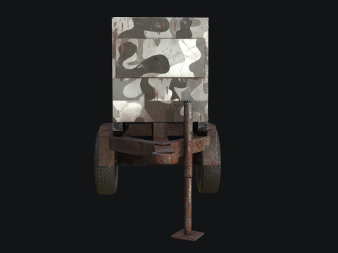 Mobile Diesel Generator 03 3D Model