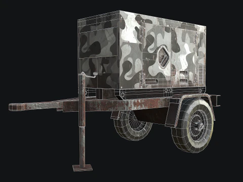 Mobile Diesel Generator 03 3D Model