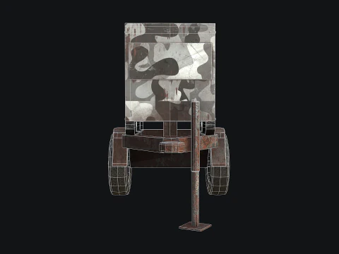 Mobile Diesel Generator 03 3D Model