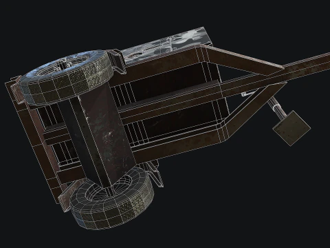 Mobile Diesel Generator 03 3D Model
