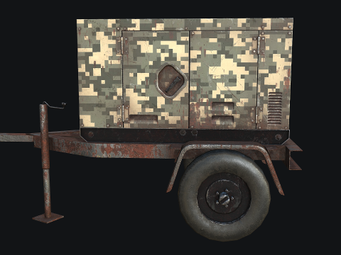 Mobile Diesel Generator 04 3Dモデル