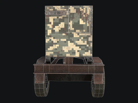 Mobile Diesel Generator 04 3D Model