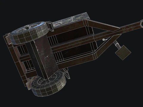 Mobile Diesel Generator 04 3D Model