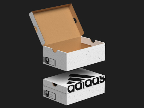 Adidas Shoe Box PBR 01 3D Model