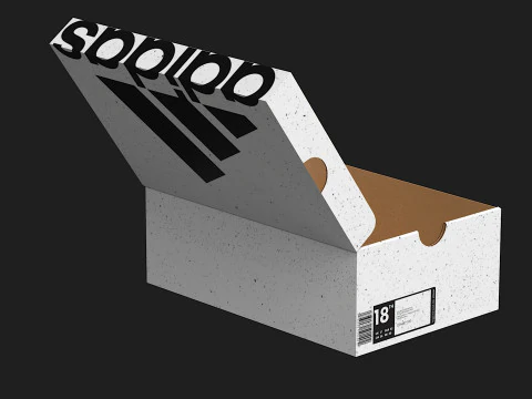 Adidas Shoe Box PBR 01 3D Model