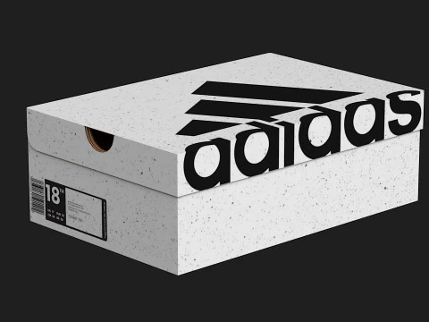 Adidas Shoe Box PBR 01 3D Model