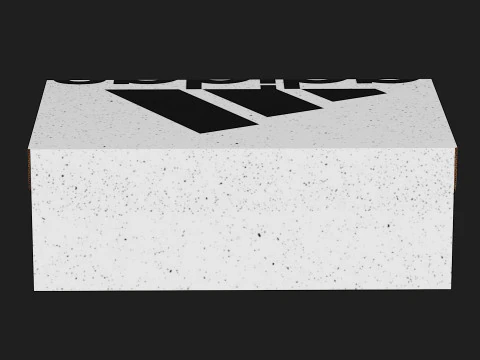 Adidas Shoe Box PBR 01 3D Model