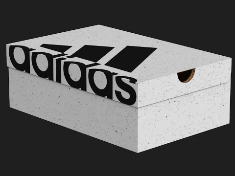 Adidas Shoe Box PBR 01 3D Model