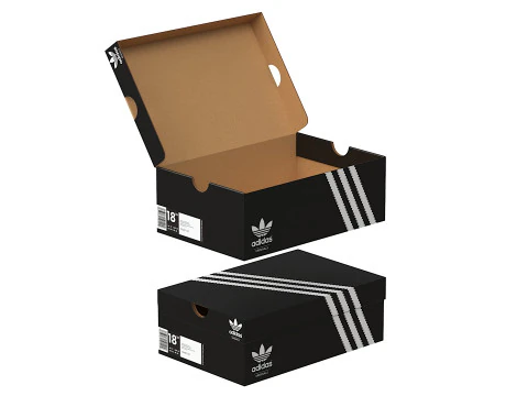 Adidas Shoe Box PBR 03 3D Model