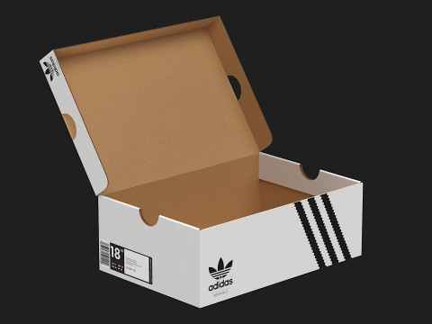 Adidas Shoe Box PBR 04 3D Model