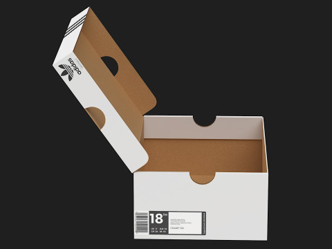 Adidas Shoe Box PBR 04 Model 3D