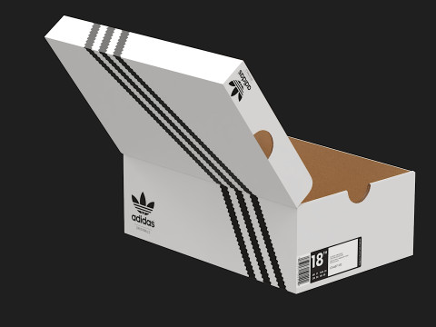 Adidas Shoe Box PBR 04 Model 3D