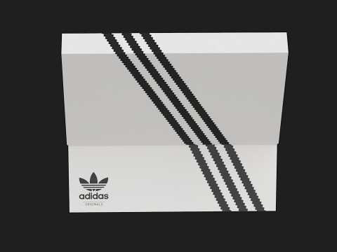 Adidas Shoe Box PBR 04 Model 3D