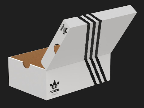 Adidas Shoe Box PBR 04 Model 3D