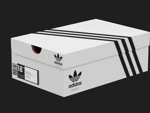 Adidas Shoe Box PBR 04 Model 3D