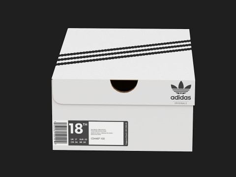 Adidas Shoe Box PBR 04 Model 3D