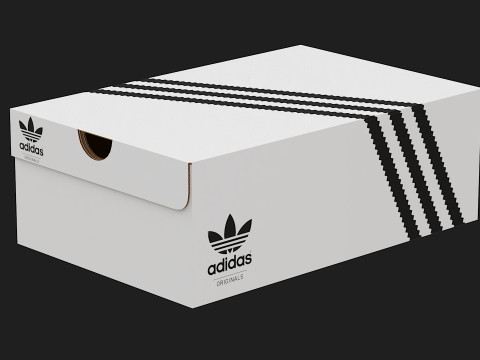 Adidas Shoe Box PBR 04 Model 3D