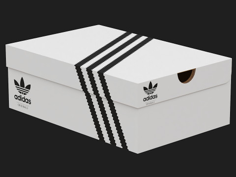 Adidas Shoe Box PBR 04 Model 3D