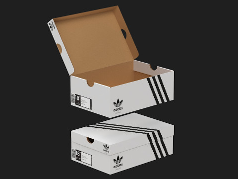 Adidas Shoe Box PBR 04 Model 3D