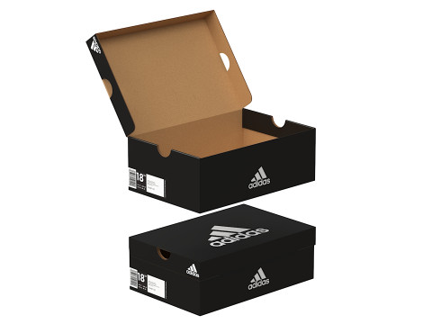 Adidas Shoe Box PBR 05 3D Модель