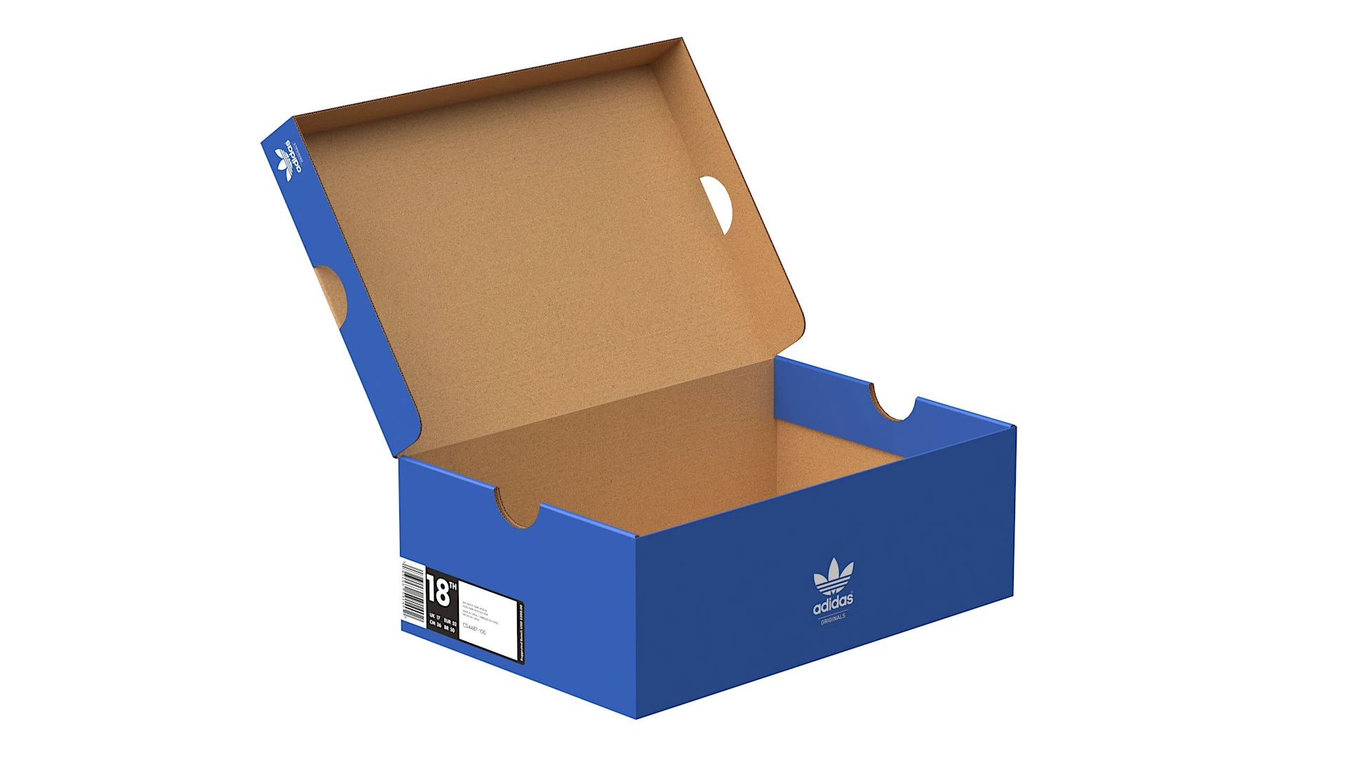 Adidas Shoe Box PBR 06 3D Model .c4d .max .obj .3ds .fbx .stl .blend