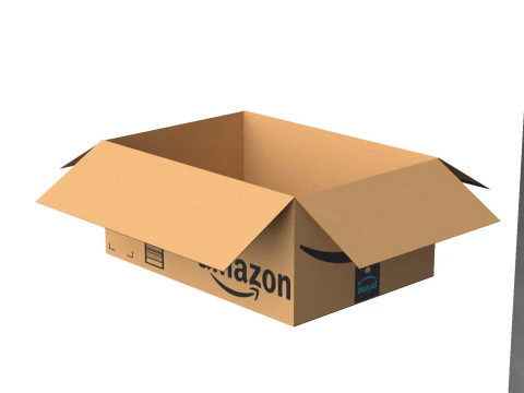 Amazon box 2K PBR 01 3D Model