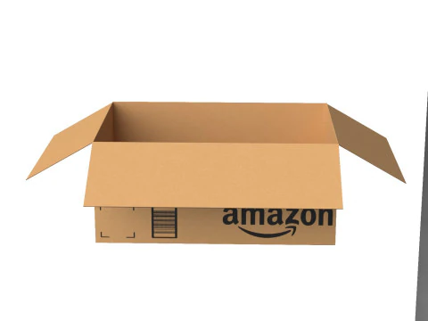 Amazon box 2K PBR 01 3D Model