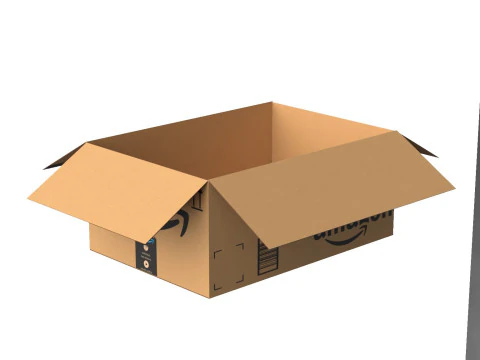 Amazon box 2K PBR 01 3D Model