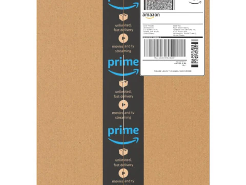 Amazon box 2J PBR 02 3D Model