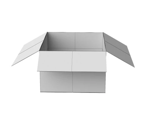 Amazon box 2J PBR 02 3D Model