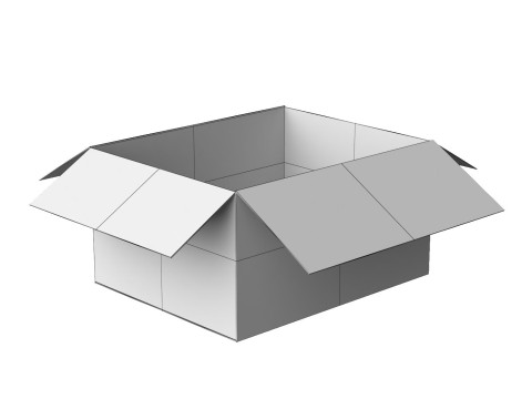 Amazon box 2J PBR 02 3D Model
