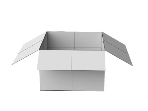 Amazon box 2J PBR 02 3D Model