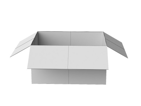 Amazon box 2J PBR 02 3D Model