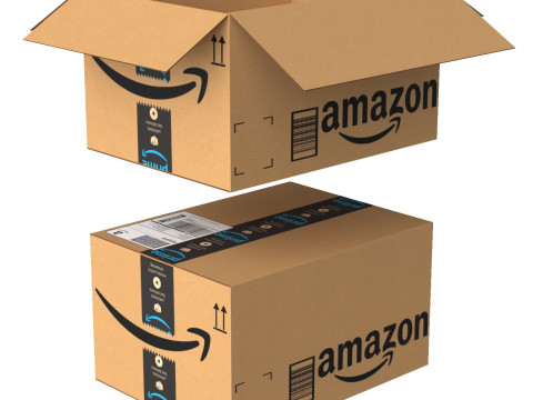 Amazon Box 2G PBR 04 3D Model
