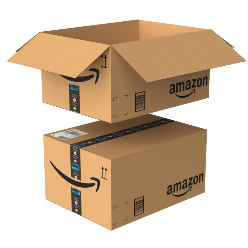 Amazon Box 2E PBR 06 Modello 3D .c4d .max .obj .3ds .fbx .stl .blend 