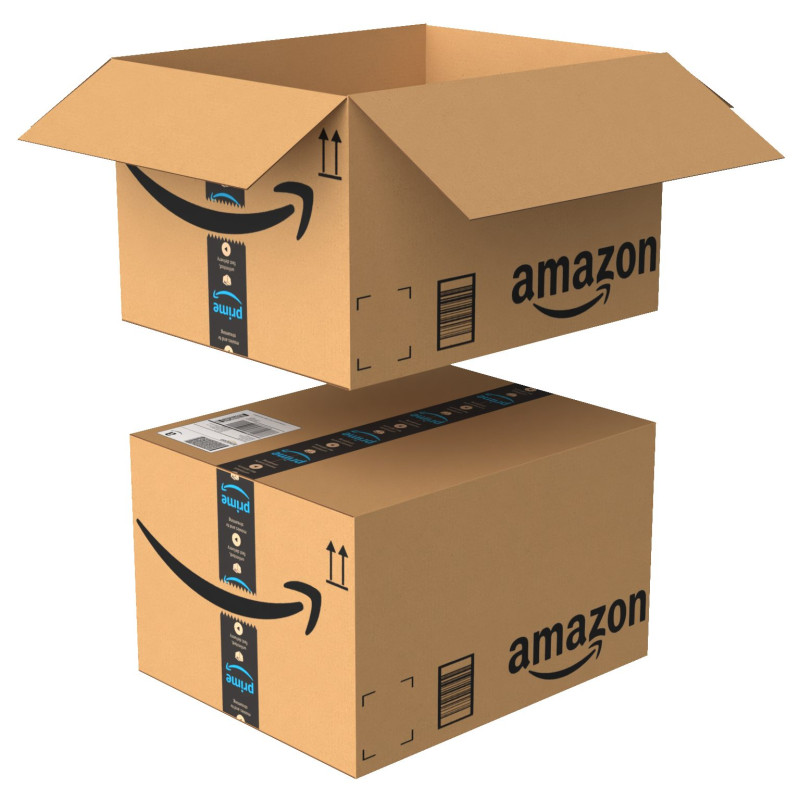 Amazon Box 2D PBR 07 3D 모델 .c4d .max .obj .3ds .fbx .stl .blend 