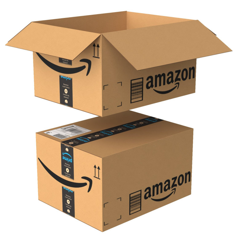 Amazon Box 2C PBR 08 Modèle 3D .c4d .max .obj .3ds .fbx .stl .blend 