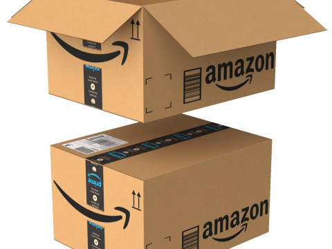 Amazon Box 2C PBR 08 3D Model