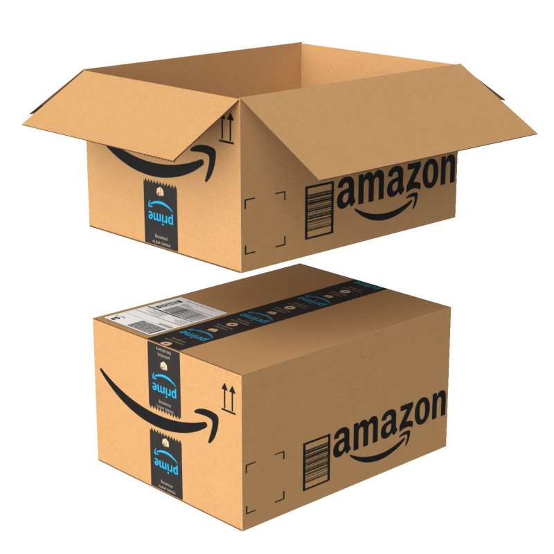 Amazon Box 2B PBR 09 Modelo 3D .c4d .max .obj .3ds .fbx .stl .blend 